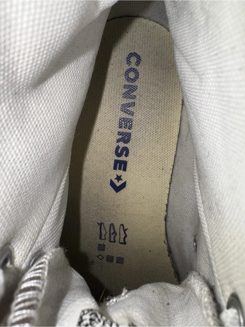 Converse Chuck Taylor High-Top Canvas Sneakers in Grey with White Accents - Picture 6 of 8